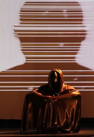 Collins in opening-night performance. (Photo by Arno Hunter Myers)