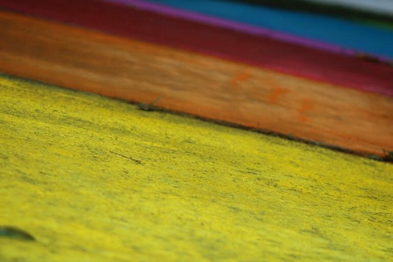 Rainbow sidewalk