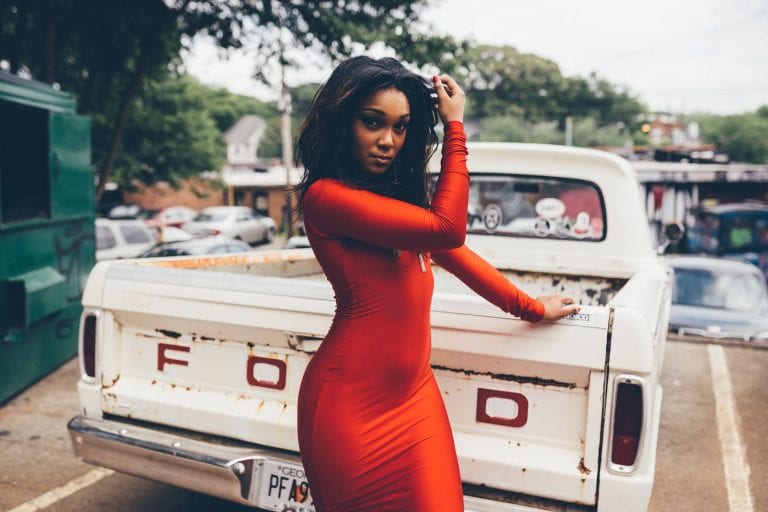 Atlanta’s Lyric Rachae prepares to take the stage at Music Midtown