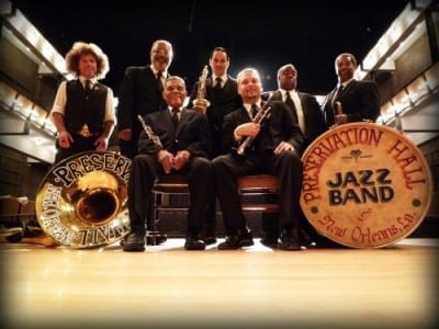 New Orleans' Preservation Hall Jazz Band in a classic 