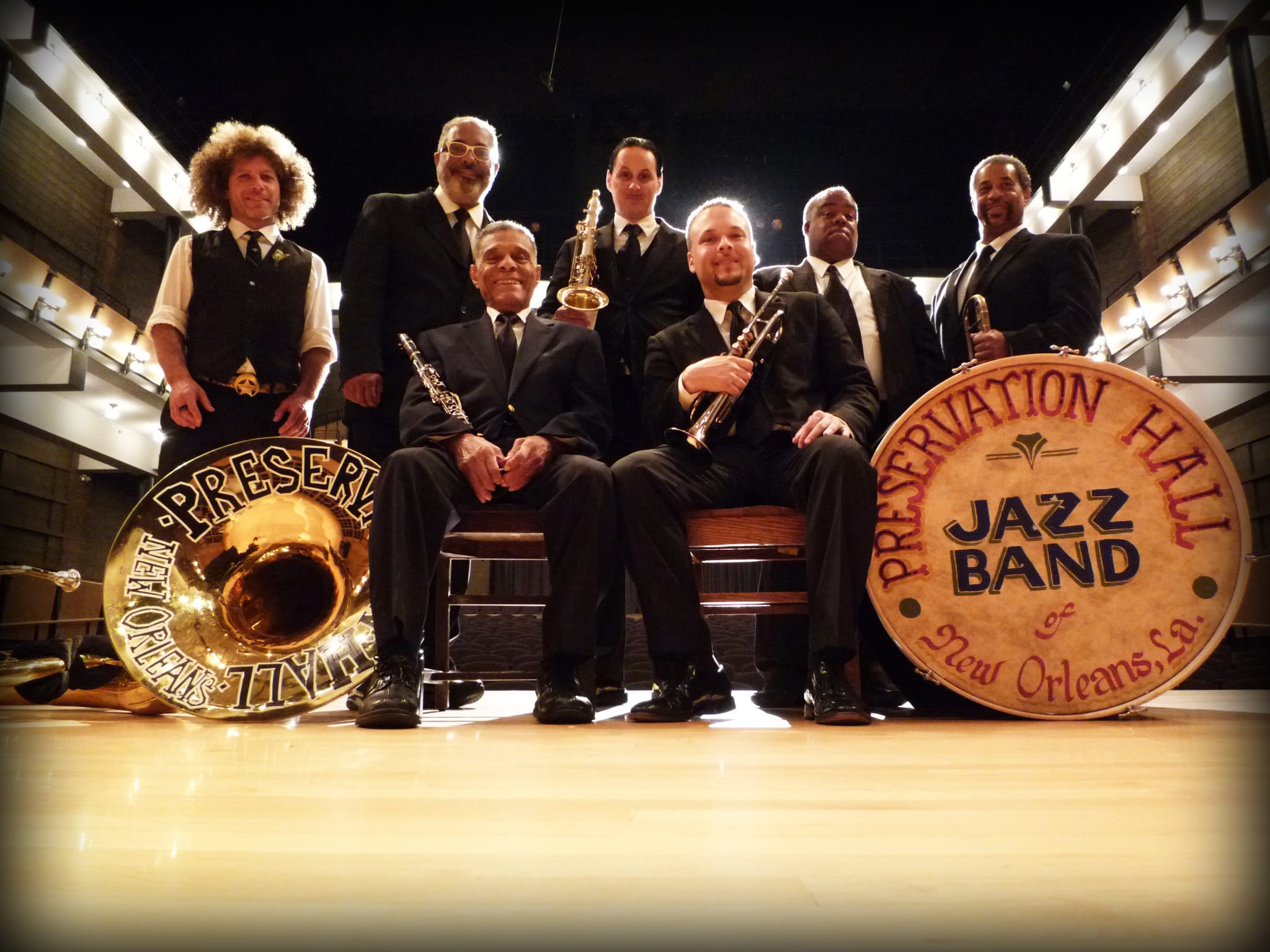 New Orleans' Preservation Hall Jazz Band in a classic 