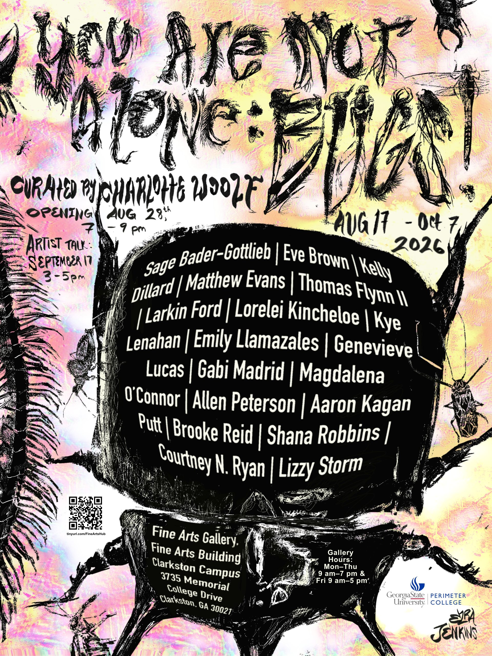 Artist Talk for You Are Not Alone: BUGS!