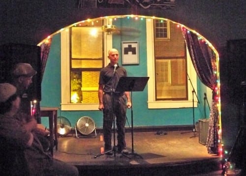 Athens poet Bob Ambrose performing at Word of Mouth Athens poet Bob Ambrose performing at Word of Mouth