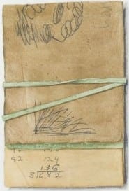  Wesley Terpstra:  Collected Series: Notepad, 2015, watercolor on paper. High Museum of Art, Atlanta, purchase with Antinori Fund.