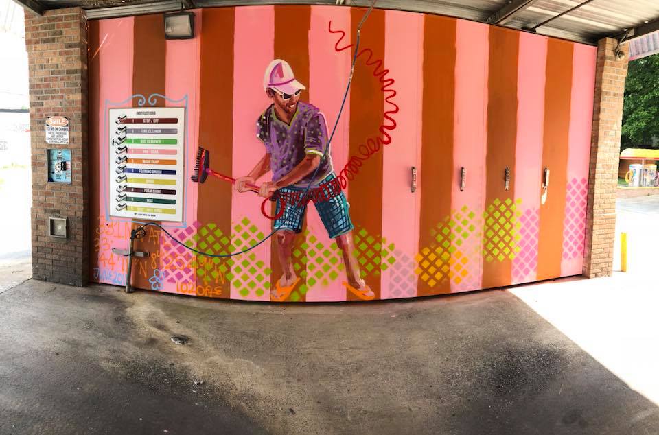 Atlanta artists transform car wash into outdoor art gallery ARTS ATL
