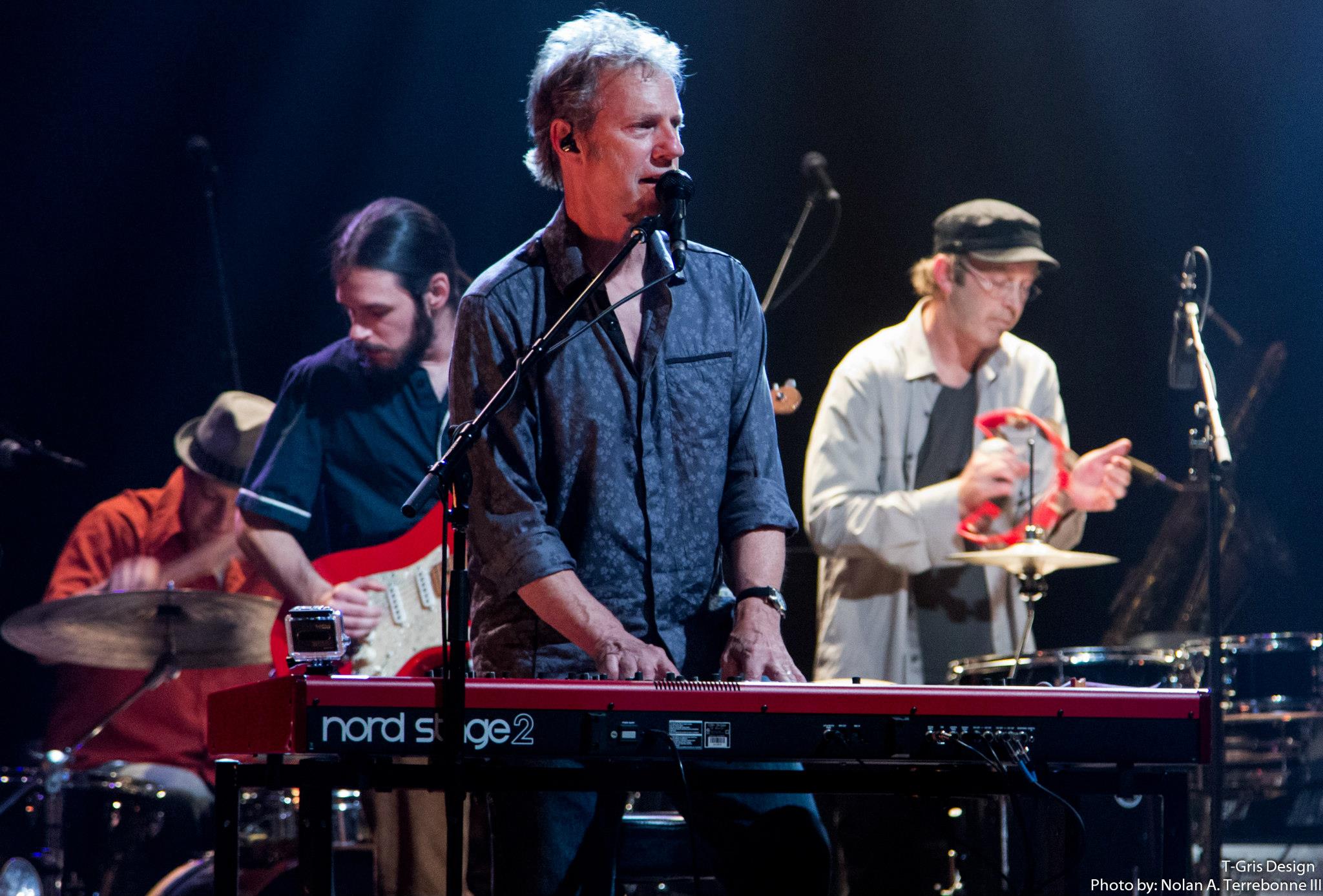 Johnson with Randall Bramblett (center).