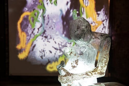 Bojana Ginn's multimedia piece from "Artistic License." (Photo by John Ramspott, courtesy of burnaway)