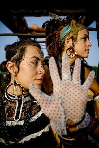 Sisters Chloe and Leah Smith of Rising Appalachia.