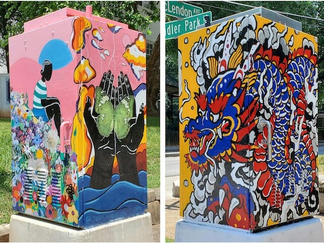 Today in street art: Four muralists turn Candler Park tax dollars into vibrant art