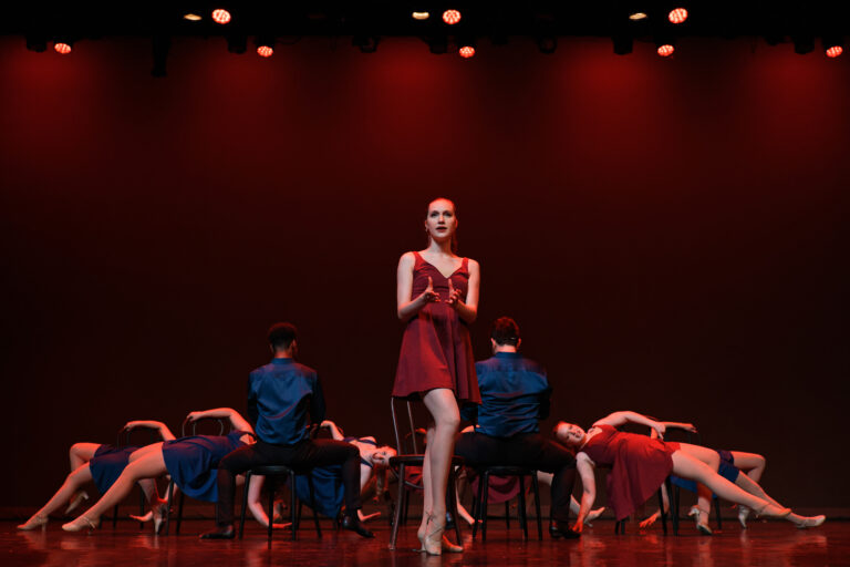 Performers Kristine Reese and Billy Tighe ready local students for onstage success