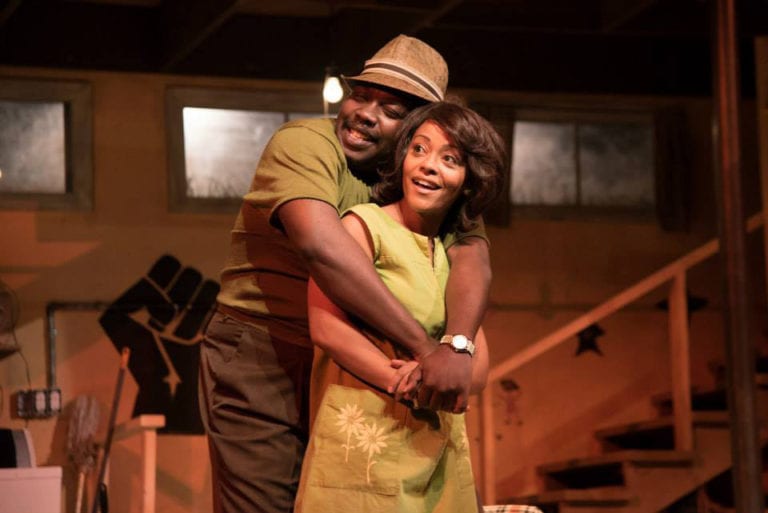 Actors on stage for "Detroit 67" at Kenny Leon's True Colors Theatre Company