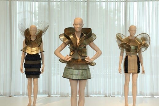 Dresses by Iris van Herpen at the High Museum. (Photo by Mike Jensen)