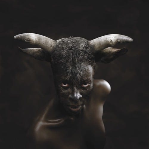 Nandipha Mntambo: ""Europa," 2008, archival ink on cotton rag paper, 44 x 44. Courtesy the artist and the Michael Stevenson Gallery, Cape Town
