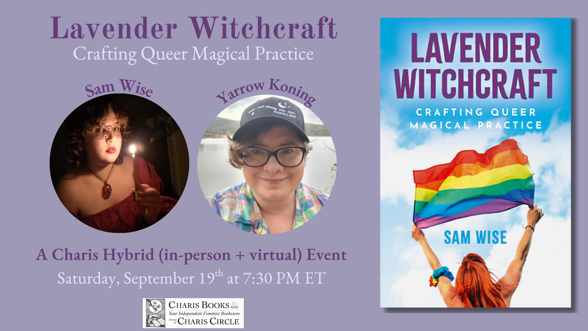 Lavender Witchcraft: Crafting Queer Magical Practice — Sam Wise in conversation with Yarrow Koning