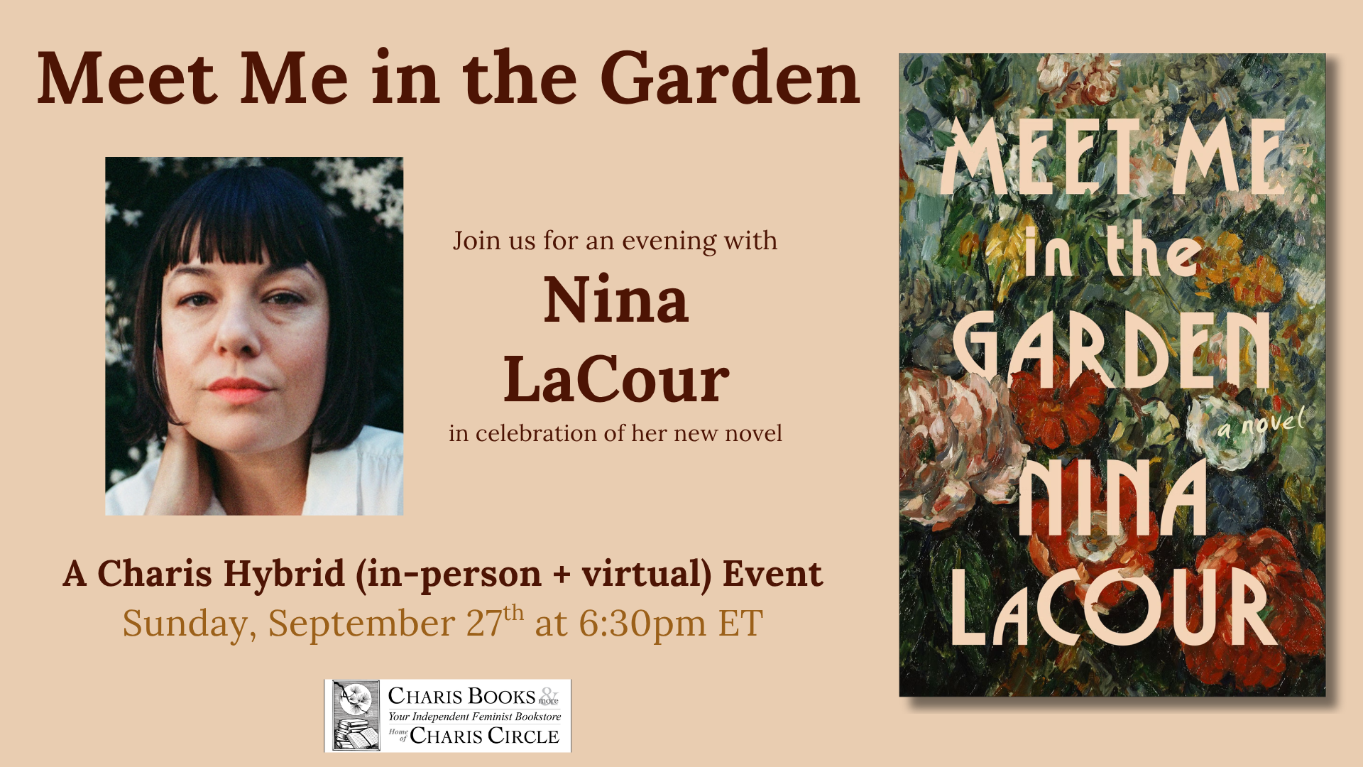 Meet Me In The Garden: An Evening with Nina LaCour