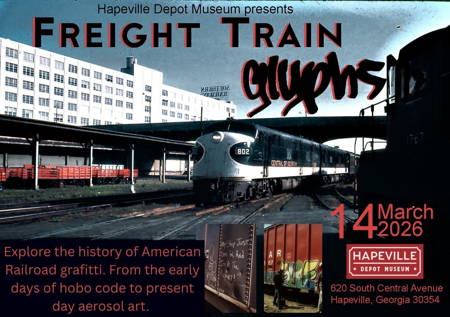 Train Reception Exhibit Opening Reception: Freight Train Glyphs - ARTS ATL