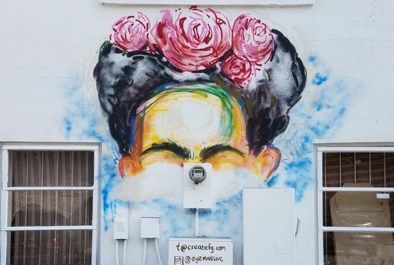 Today in street art To mark Cinco de Mayo, we give you Frida Kahlo