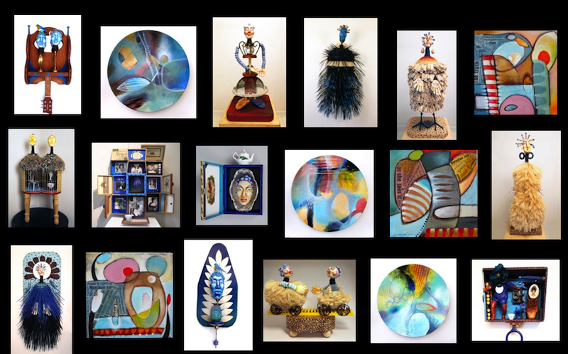 Grace Kisa sculpture, paintings april 2021