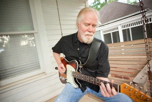 Jimmy Herring plays a Telecaster on his front porch.