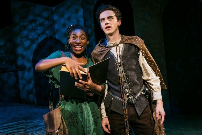 L'Oréal Roaché as Ella and Alex Harding as Prince Char -- "Ella Enchanted" -- Synchronicity DEC 2019