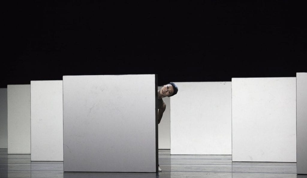Peng Yu-Chen peeks out in Cacti. (Photo by Charlie McCullers)