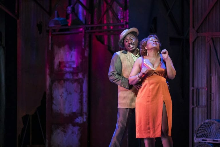 Two singers from The Atlanta Opera production of "Porgy & Bess."
