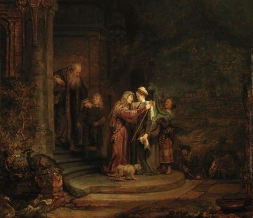 Rembrandt van Rijn, The Visitation Rembrandt van Rijn, The Visitation