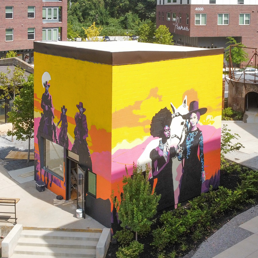 Street Art Stories: Aziza Andre's mural is an ode to Black cowboys