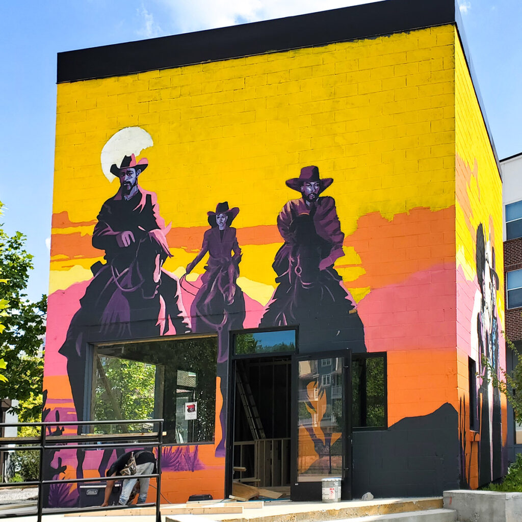 Street Art Stories: Aziza Andre's mural is an ode to Black cowboys