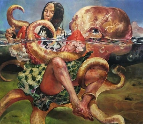 Kevin Knowles: Urchin, oil on canvas.