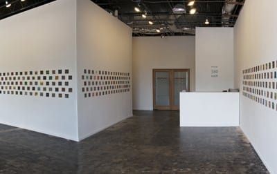 Andy Moon Wilson’s “Laserwarrior” at Get This! — the artist’s mind in 500 four-inch squares