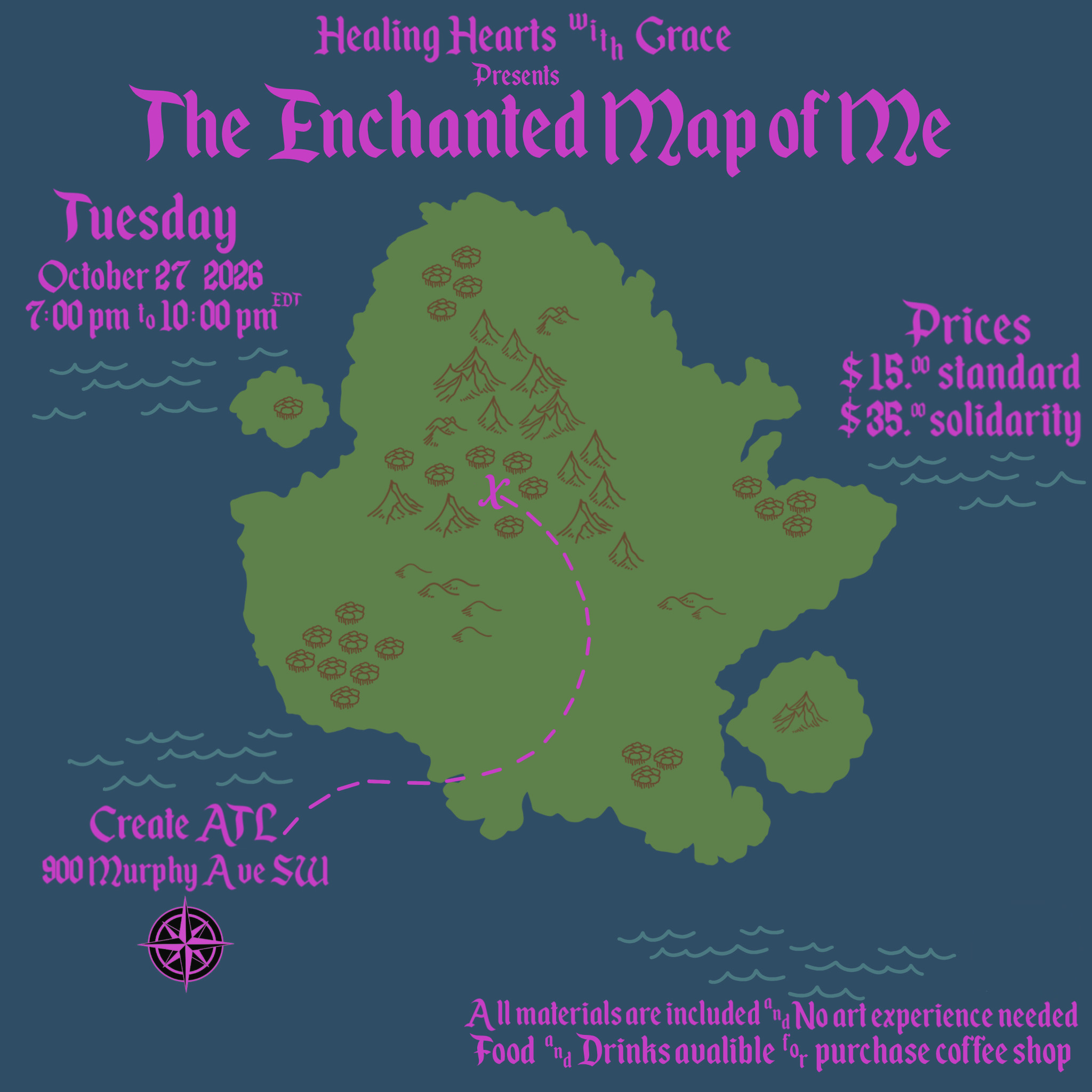 enchanted map of me flyer