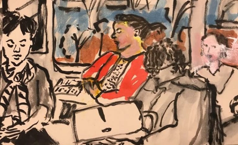 Atlanta artist Ana Guzman gets inspiration from her childhood memories of Havana, and her daily MARTA commute