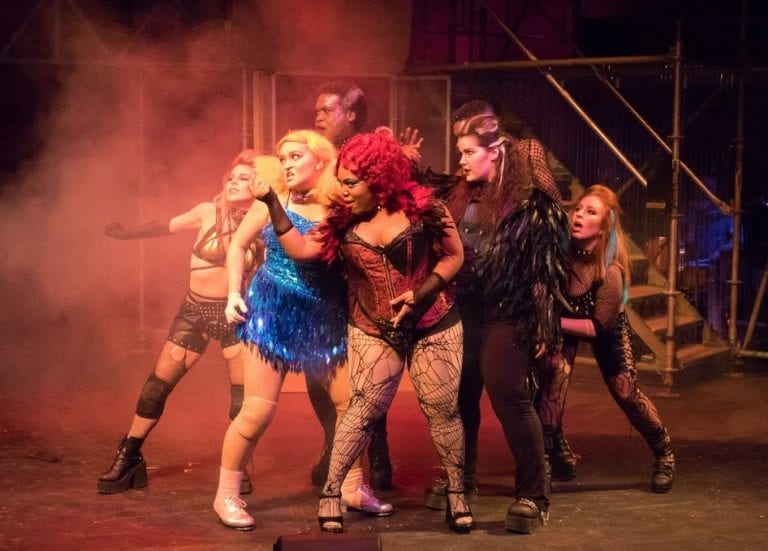 Review: Out Front Theatre hits a rocky road with uneven production of “Rocky Horror”