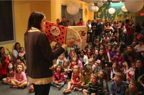 Illustrator Jacky Davis reads "Lady Bug Girl"at  Little Shop of Stories.