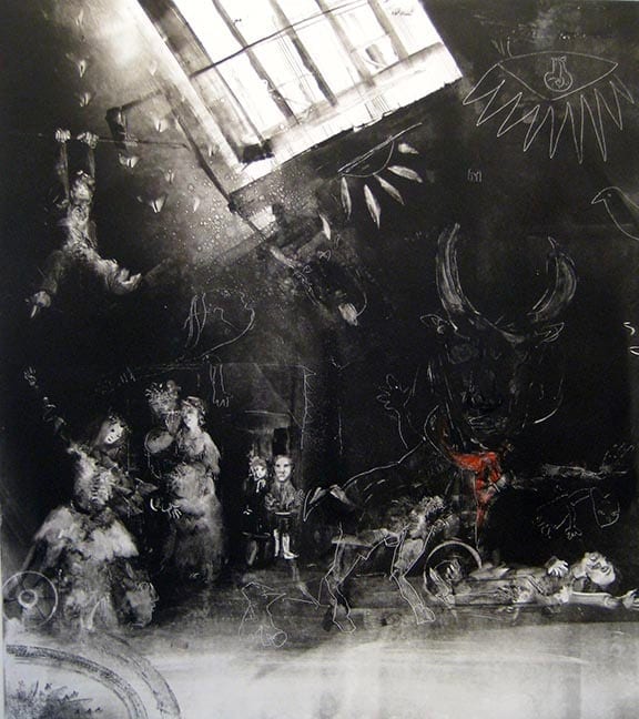Randall LaGro: It Begins, monoprint