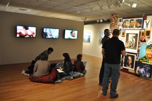 Harris talks to students at "Accra My Love"