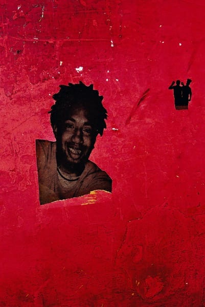 Lyle Ashton Harris: Untitled (red silhouette), 2010. C-print mounted to Dibond; ed. 1/10; 30. Collection of the artist, courtesy of CRG Gallery, New York.