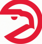 The 1972 Atlanta Hawks logo The 1972 Atlanta Hawks logo