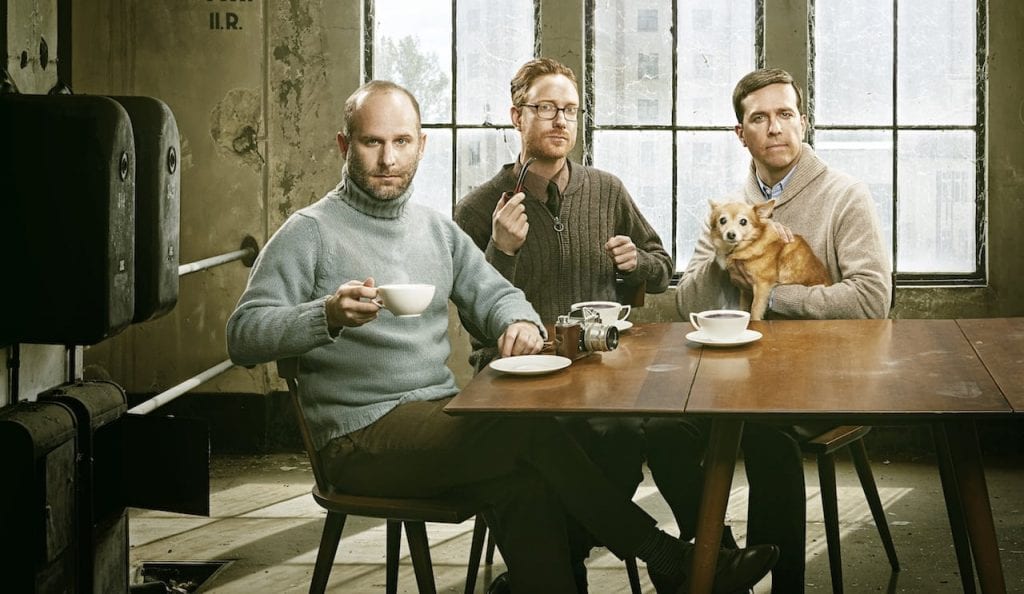 The Lonesome Trio: Ian Riggs, Jacob Tilove and Ed Helms