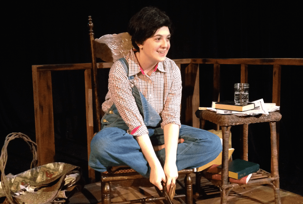 Mandi Lee as a young Nelle in Monroeville, Alabama. (Photos by Carolyn Cook)