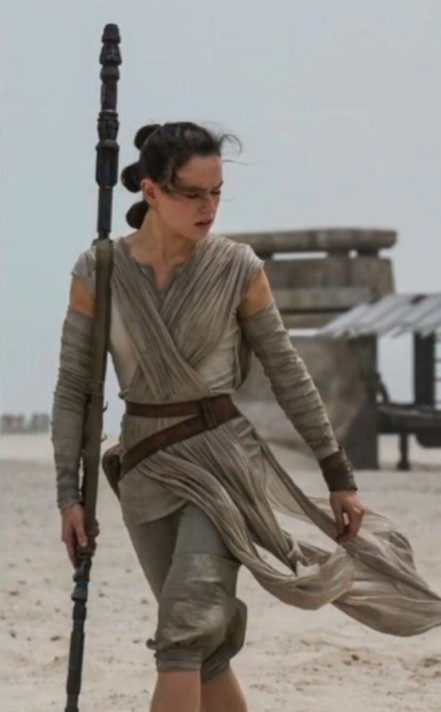 The new heroine is Rey, played by Daisy Ridley.