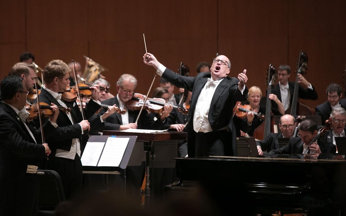 Atlanta Symphony Orchestra music director Robert Spano conducts