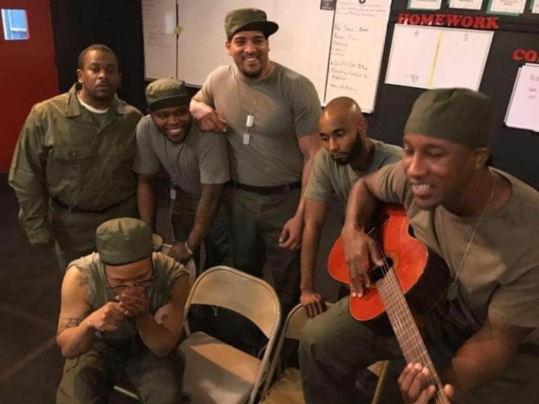 Review: Weak acting fumbles the strong story in New African Grove’s “A Soldier’s Play”