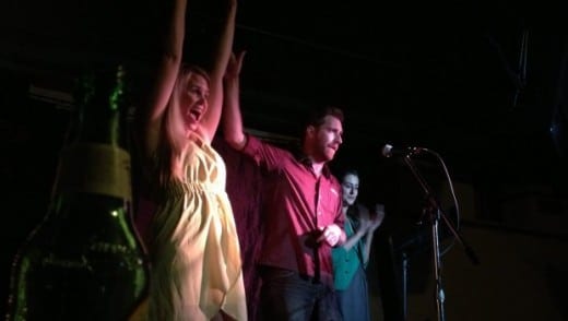 Jackson Pearce, author of young adult books, at Write Club Atlanta.